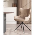 Стул Carlene вращающийся бежевый