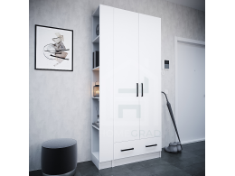 Набор мебели Кевин(шкаф+торцевое завершение )белый