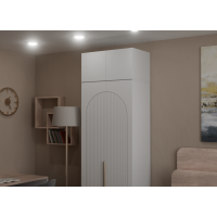 Антресоль Фиеста 802х400х500 (Белый/Белый Софт)