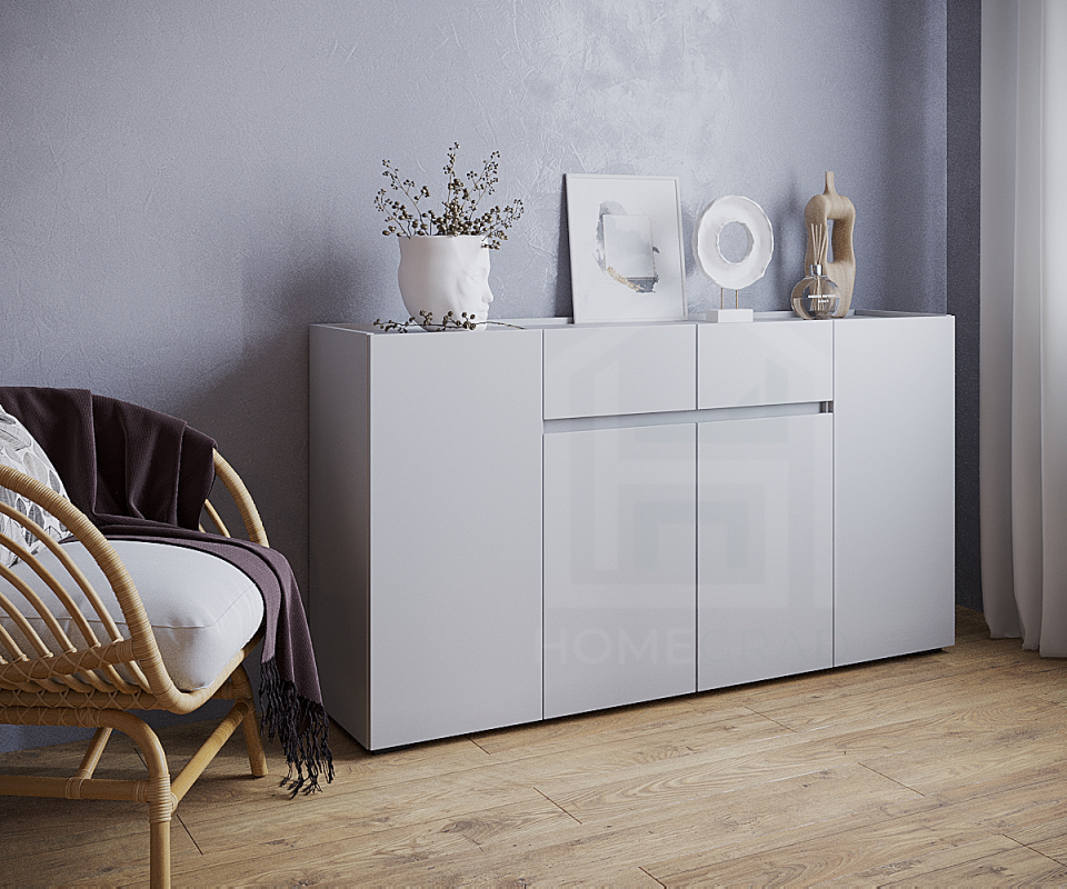 Комод МИКА 1604х870х384 Белый