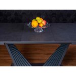 Стол раздвижной ASTRA 140-190x80х80см, керамогранит, сталь, антрацит Стол раздвижной ASTRA 140-190x80х80см, керамогранит, сталь, антрацит