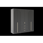 Шкаф Фиеста  2002*2200*500 (Графит/Графит Софт)