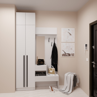 Набор прихожая Бостон(вешалка В1 + шкаф Ш 600 + антресоль А 600)