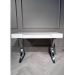 Стол-консоль Рокки MJ-001, 120х55х76 см, белый/хром