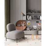 Пуф с ящиком Store Woody рогожка серая