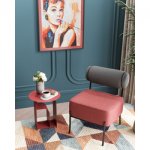 Кресло Ponpoun тёмно-серый бордо