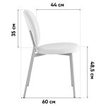 Стул обеденный Pip зеленый зеленые ножки NP