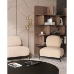 Кресло Стоун велюр рельефный молочный