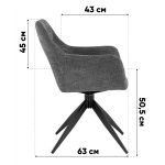 Стул обеденный Enid серо-зеленый