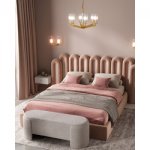 Банкетка Taks букле светло-серый