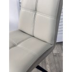 Стул VIGGE 360 град. поворот.  HF017-11 / HF017-12 Бежевый, экокожа / Черный каркас, ®DISAUR