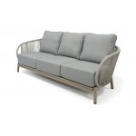 "Прато" лаунж-зона 5-местная плетеная из роупа, цвет светло-серый