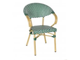 "Грас" плетеный стул из искусственного ротанга, цвет зеленый "Грас" плетеный стул из искусственного ротанга, цвет зеленый