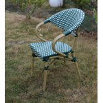 "Грас" плетеный стул из искусственного ротанга, цвет зеленый