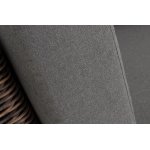 "Капри" модуль диванный угловой с подушками, цвет коричневый