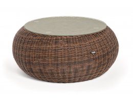"Барселона" журнальный столик из искусственного ротанга, цвет коричневый "Барселона" журнальный столик из искусственного ротанга, цвет коричневый