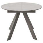 Стол БОНЖУР 100 ОНИКС БЕЖЕВЫЙ, стекло / ЛАТТЕ каркас М-City