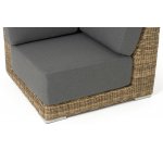 "Капри" модуль диванный угловой с подушками, цвет соломенный