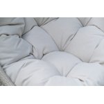 "Севилья" кресло-кокон из искусственного ротанга, цвет светло-серый