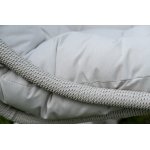 "Севилья" кресло-кокон из искусственного ротанга, цвет светло-серый