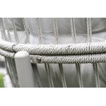 "Севилья" кресло-кокон из искусственного ротанга, цвет светло-серый