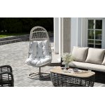 "Севилья" кресло-кокон из искусственного ротанга, цвет светло-серый