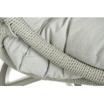 "Севилья" кресло-кокон из искусственного ротанга, цвет светло-серый