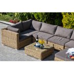 Лунго модуль диванный прямой с подушками, цвет соломенный (гиацинт)