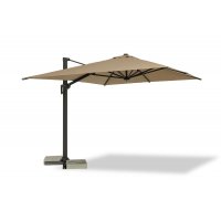 "Римини" зонт уличный 3х4м на боковой алюминиевой опоре, тент бежевый