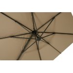 "Римини" зонт уличный 3х4м на боковой алюминиевой опоре, тент бежевый
