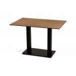 "Каффе" стол из HPL 110х70см, цвет "дуб", подстолье стальное двойное