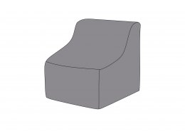 Защитный чехол на модуль Лунго прямой 74×86×65 см, цвет темно-серый