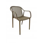 "Мохито" стул пластиковый, цвет бежево-коричневый