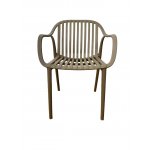 "Мохито" стул пластиковый, цвет бежево-коричневый