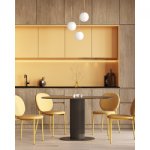 Стул обеденный Pip желтый желтые ножки NP