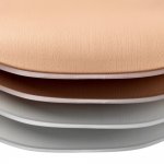 Комплект из 4-х стульев Seven Style белый с белыми ножками