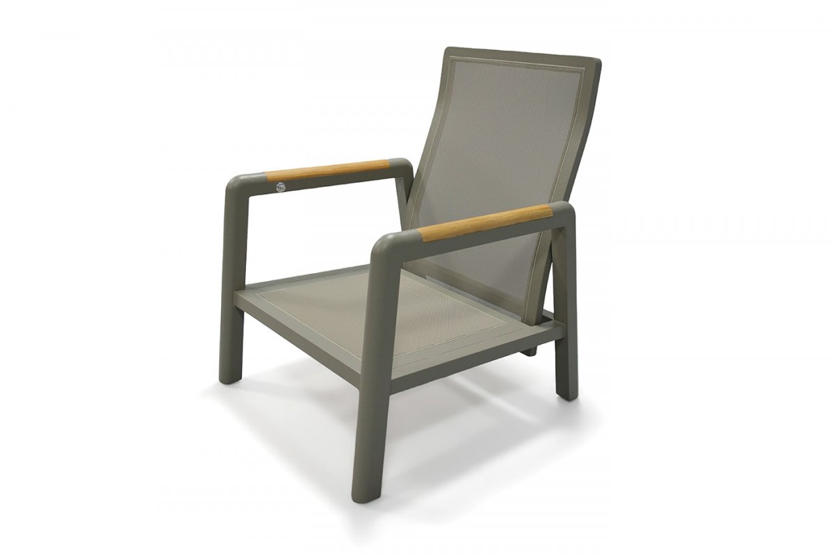 "Бари" кресло, каркас алюминий, цвет светло-серый "Бари" кресло, каркас алюминий, цвет светло-серый