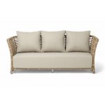 "Валенсия" диван из искусственного ротанга трехместный, цвет соломенный