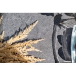 "Малага" обеденная группа на 6 персон со стульями "Марсель", каркас темно-серый, роуп темно-серый