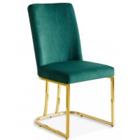 Стул обеденный Пресли DX-2055, 45х44х92, зеленый/золотой