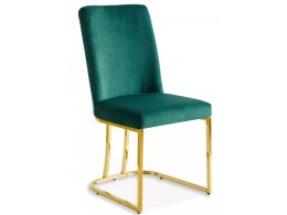 Стул обеденный Пресли DX-2055, 45х44х92, зеленый/золотой Стул обеденный Пресли DX-2055, 45х44х92, зеленый/золотой