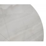 Стол БОНЖУР 100 ОНИКС БЕЖЕВЫЙ, стекло / ЛАТТЕ каркас М-City