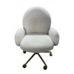 Кресло офисное Клауд PRO BS1239-WT, белый крем/золото