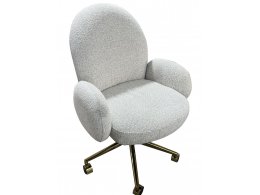 Кресло офисное Клауд PRO BS1239-WT, белый крем/золото Кресло офисное Клауд PRO BS1239-WT, белый крем/золото