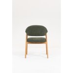 Стул обеденный Tavu с деревянными ножками зеленый 2 шт.