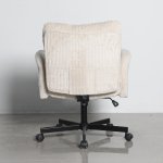 Кресло офисное TopChairs 6187 с откидными подлокотниками кремовый
