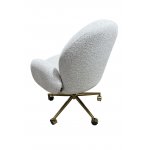 Кресло офисное Клауд PRO BS1239-WT, белый крем/золото