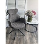 Стул VARDY 360 град.поворот. Темно-серый  букле XD841-16 / Серый, ®DISAUR