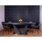 Стол раздвижной ASTRA 140-190x80х80см, керамогранит, сталь, антрацит Стол раздвижной ASTRA 140-190x80х80см, керамогранит, сталь, антрацит