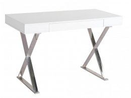 Стол-консоль Рокки MJ-001, 120х55х76 см, белый/хром